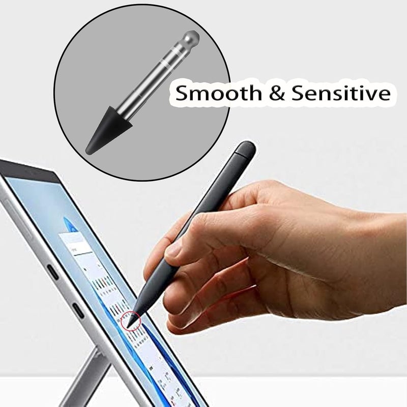 TALTAW قلم رفيع 2 رؤوس، بديل يناسب قلم Surface Slim Pen 2، رؤوس بديلة حساسة في الوقت الحقيقي تناسب Surface Pro 8/Surface Pro X/Surface Laptop Studio/Surface Duo 2 قلم لوحي (2) - Image 5